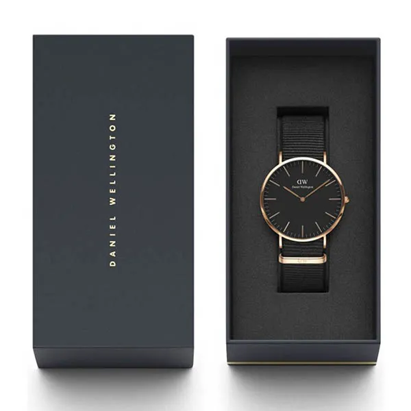 Đồng Hồ Nam Daniel Wellington Classic Cornwall 40mm DW00100148 Màu Đen