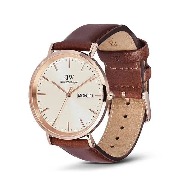 Đồng Hồ Nam Daniel Wellington Classic Day Display St Mawes Rose Gold Champagne DW00100829 Màu Nâu Đỏ