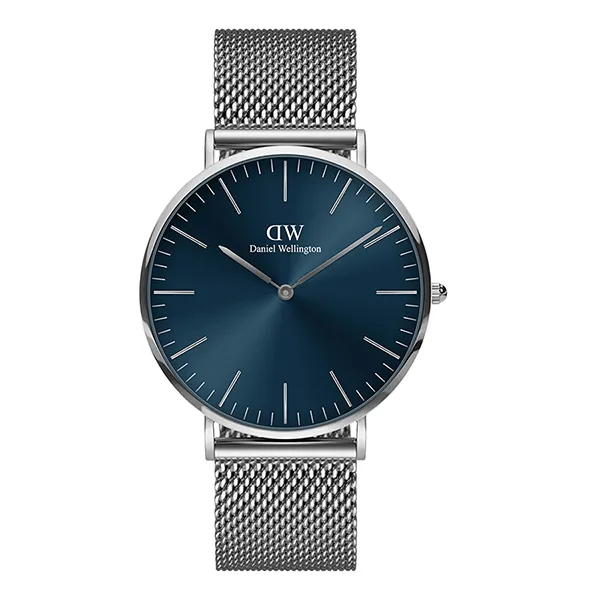 Đồng Hồ Nam Daniel Wellington Classic Mesh Arctic Silver DW00100628 Màu Bạc/Xanh