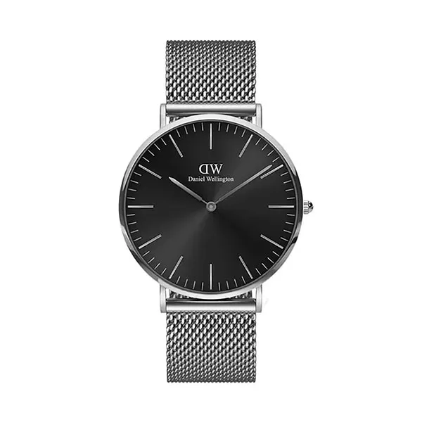 Đồng Hồ Nam Daniel Wellington Classic Mesh Onyx DW00100629 Màu Đen Bạc