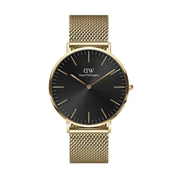 Đồng Hồ Nam Daniel Wellington Classic Mesh Onyx DW00100631 Màu Đen Vàng