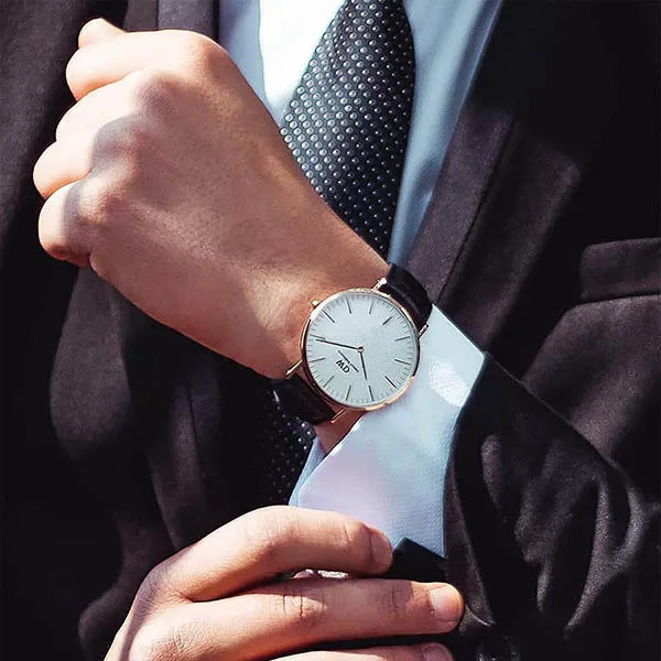 Đồng Hồ Nữ Daniel Wellington Classic Sheffield RG White 36mm DW00100036 Màu Đen Trắng