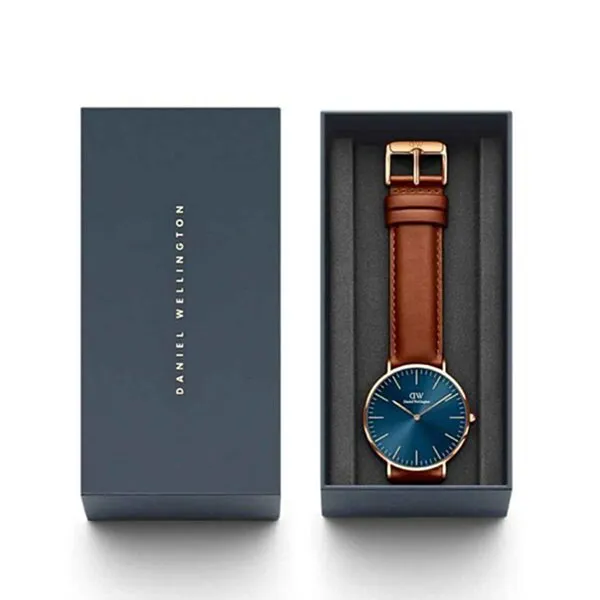 Đồng Hồ Nam Daniel Wellington Classic St Mawes Artic DW00100626 Màu Xanh Nâu