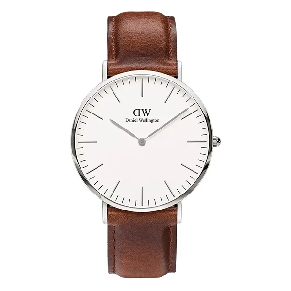 Đồng Hồ Nam Daniel Wellington Classic St Mawes Silver Màu Nâu - Trắng