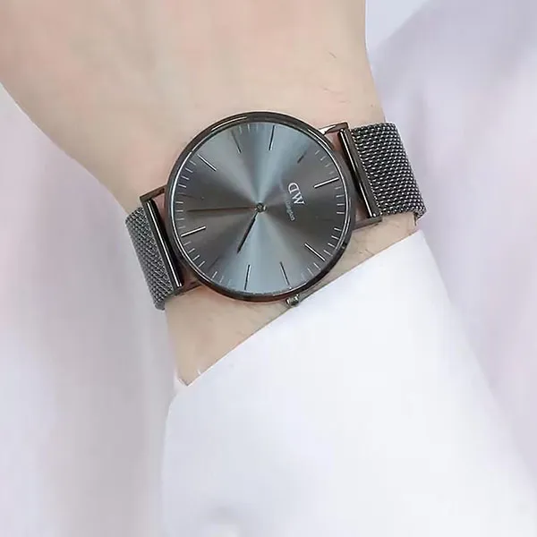 Đồng Hồ Nam Daniel Wellington DW00100630 40 mm Classic 40 Anthracite Grey Sunray Màu Đen Xám