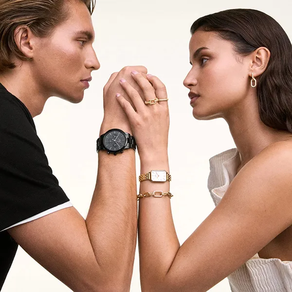 Đồng Hồ Nam Daniel Wellington Iconic Chronograph Link Onyx B DW00100642 Màu Đen