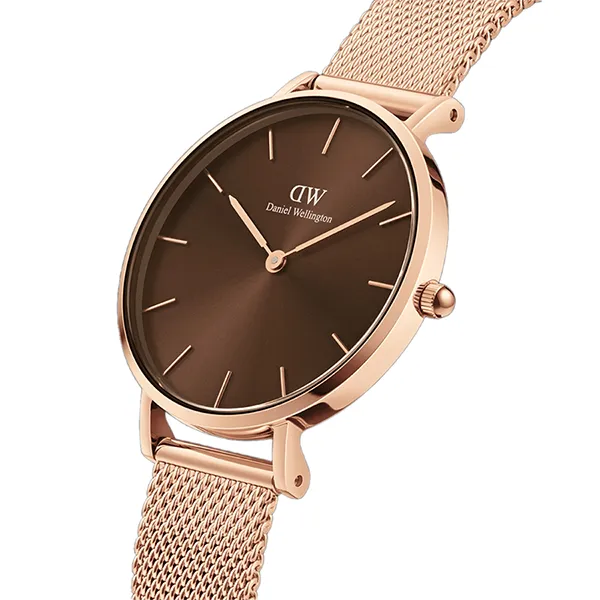 Đồng Hồ Nam Daniel Wellington Petite Amber Rose Gold Màu Nâu - Vàng