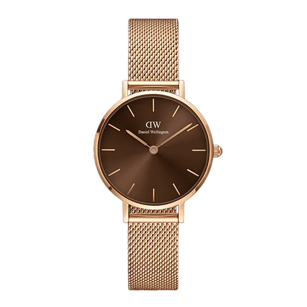 Đồng Hồ Nam Daniel Wellington Petite Amber Rose Gold Màu Nâu - Vàng