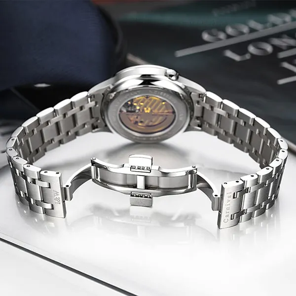 Đồng Hồ Nam I&W Carnival 55820G-T1 Automatic Màu Bạc Xanh