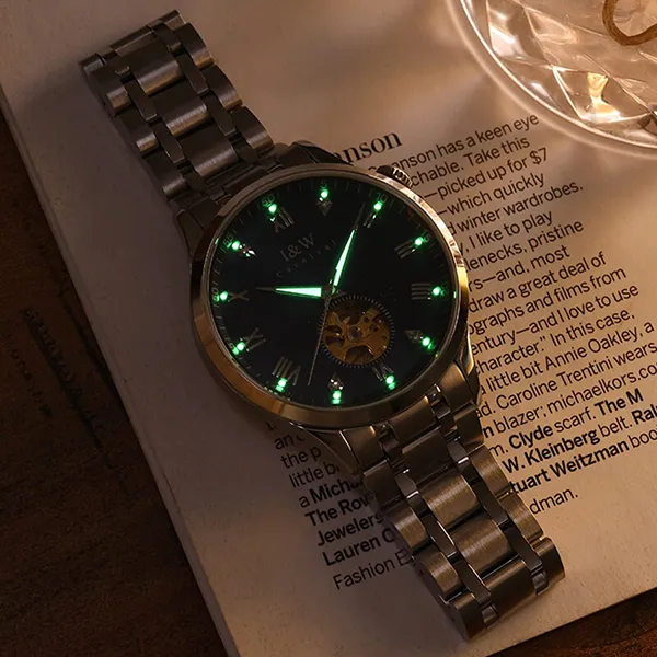 Đồng Hồ Nam I&W Carnival 55820G-T2 Automatic Màu Bạc Đen