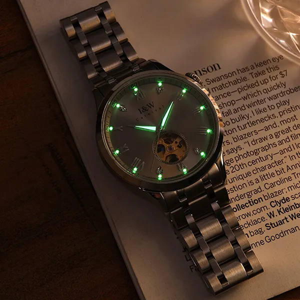 Đồng Hồ Nam I&W Carnival 55820G-T3 Automatic Màu Bạc Xám