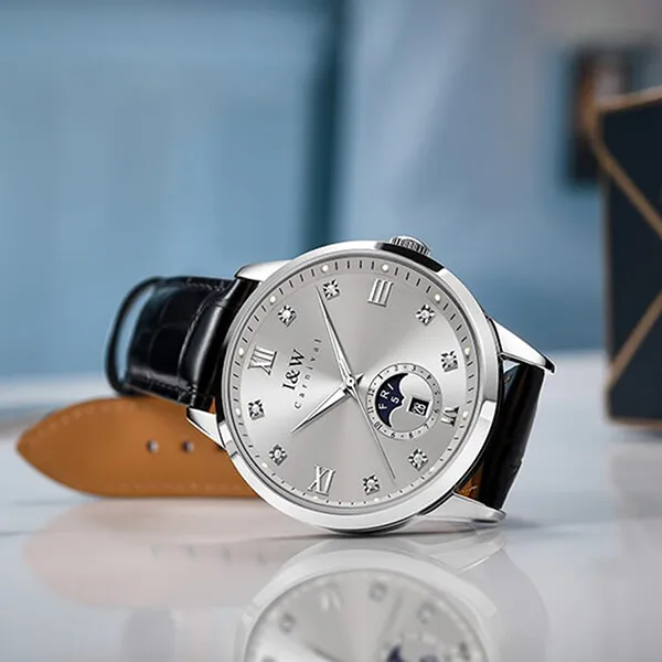 Đồng Hồ Nam I&W Carnival 55831G-D3 Automatic Màu Đen Xám