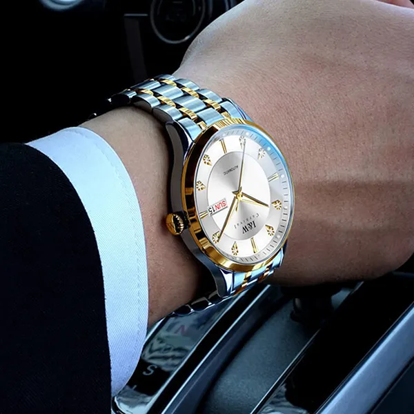 Đồng Hồ Nam I&W Carnival 55838G-T1 Màu Demi (Bạc – Vàng)