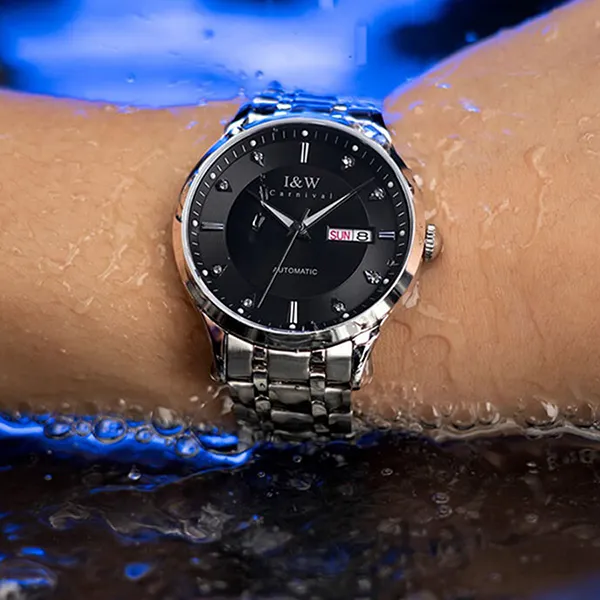 Đồng Hồ Nam I&W Carnival 55838G-T3 Màu Bạc Đen