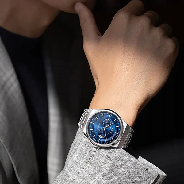 Đồng Hồ Nam I&W Carnival 55870G-T1 Automatic Màu Bạc Xanh