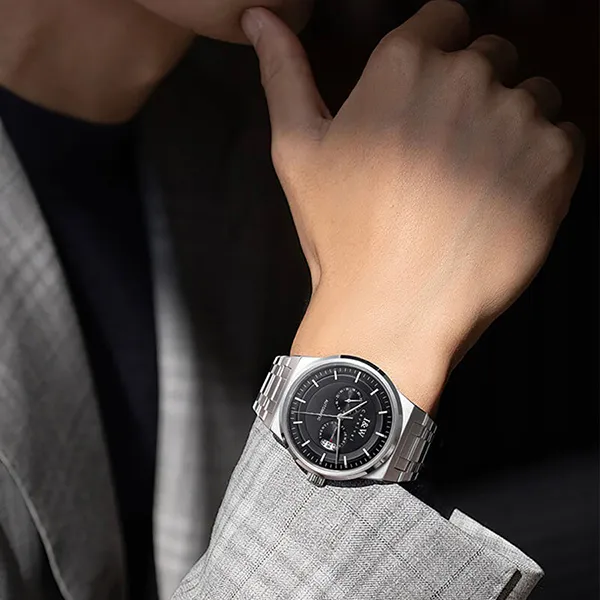 Đồng Hồ Nam I&W Carnival 55870G-T2 Automatic Màu Bạc Đen