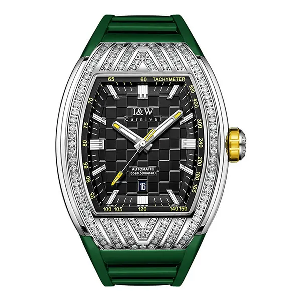 Đồng Hồ Nam I&W Carnival 727G-S3 Màu Xanh Bạc