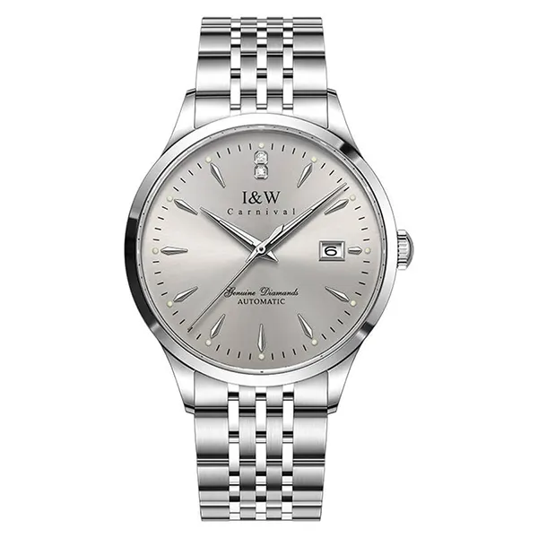 Đồng Hồ Nam I&W Carnival 731G-T4 Màu Bạc Xám