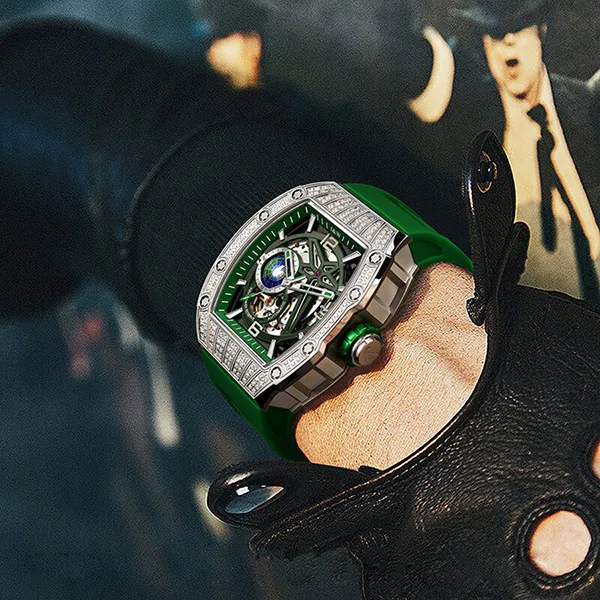 Đồng Hồ Nam I&W Carnival 737G1-S1 Automatic Sport Màu Xanh Lá