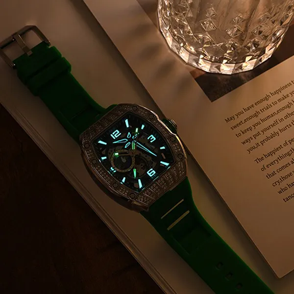 Đồng Hồ Nam I&W Carnival 737G1-S1 Automatic Sport Màu Xanh Lá