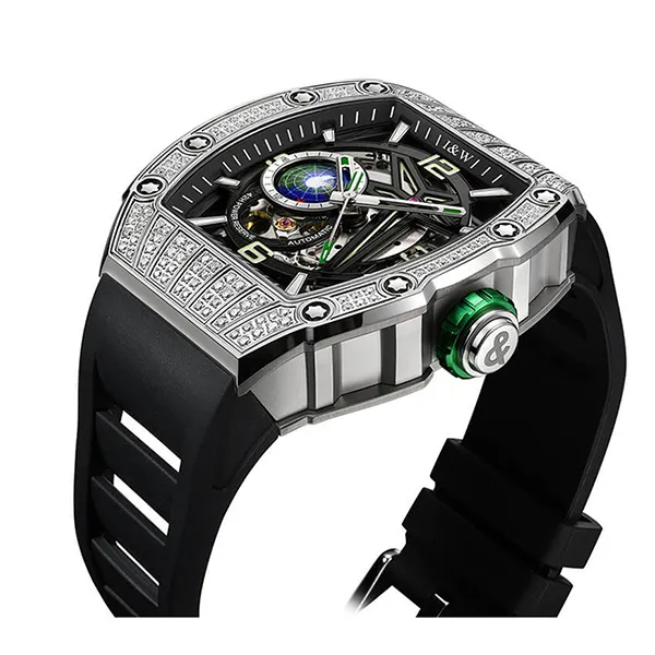 Đồng Hồ Nam I&W Carnival 737G1-S2 Automatic Sport Màu Đen Xám