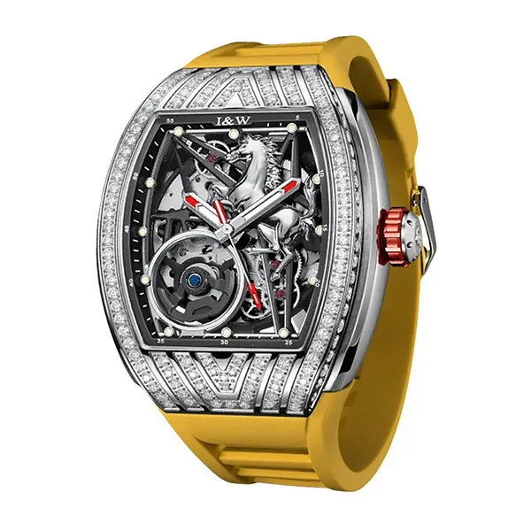 Đồng Hồ Nam I&W Carnival 768G-S4 Automatic Màu Vàng Bạc