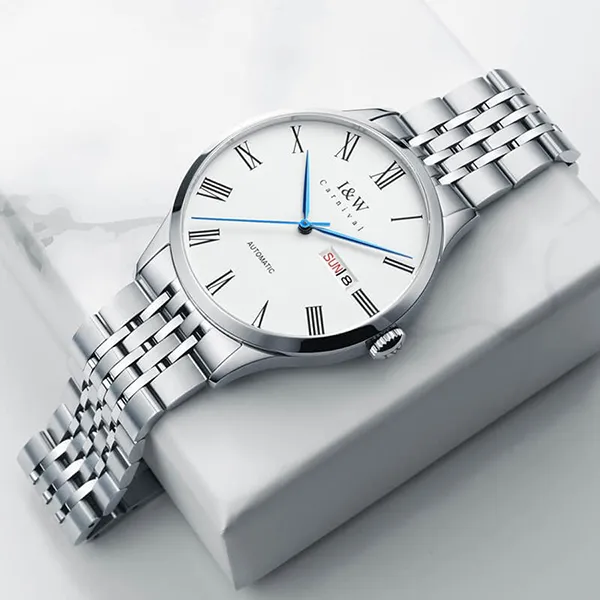 Đồng Hồ Nam I&W Carnival 8912G-T1 Màu Bạc Trắng