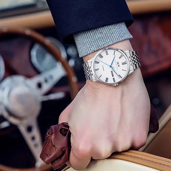 Đồng Hồ Nam I&W Carnival 8912G-T1 Màu Bạc Trắng