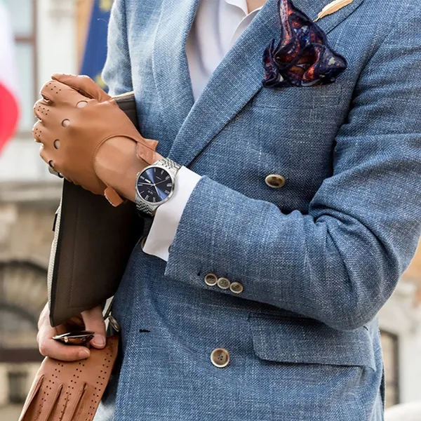 Đồng Hồ Nam I&W Carnival 8912G-T2 Màu Bạc Xanh