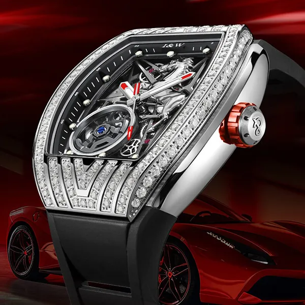 Đồng Hồ Nam I&W Carnival 768G-S1 Automatic Màu Đen Bạc