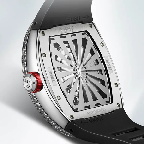 Đồng Hồ Nam I&W Carnival 768G-S1 Automatic Màu Đen Bạc