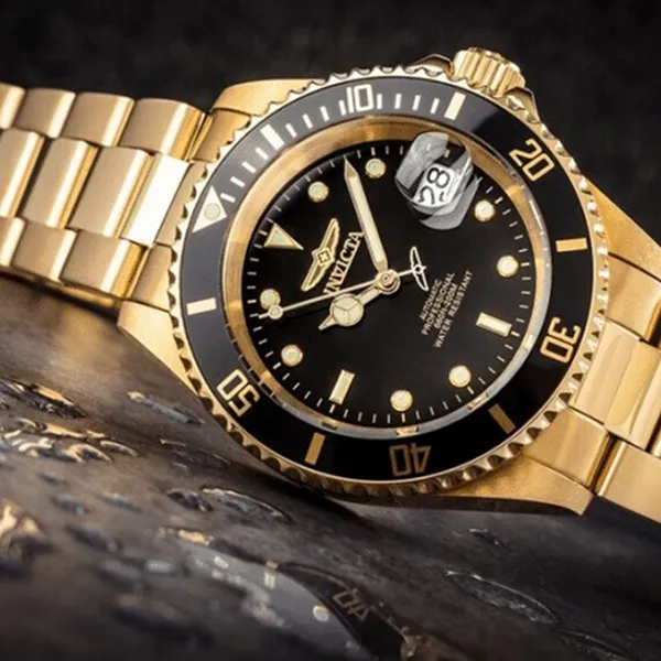 Đồng Hồ Nam Invicta Pro Diver Black Dial 8929OB Màu Vàng