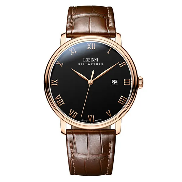 Đồng Hồ Nam Lobinni LB12033G-D2 Màu Nâu Đen