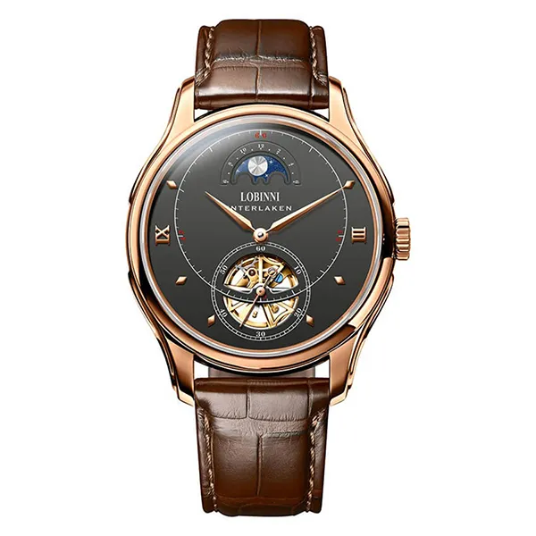 Đồng Hồ Nam Lobinni LB13023G-D2 Màu Nâu Đen