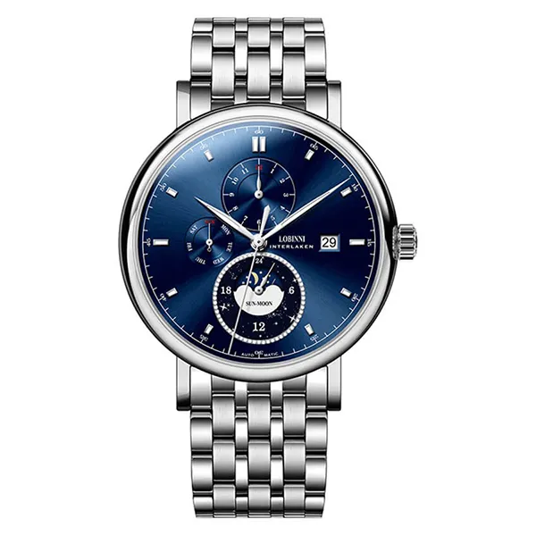 Đồng Hồ Nam Lobinni LB13056G-T4 Màu Xanh Bạc