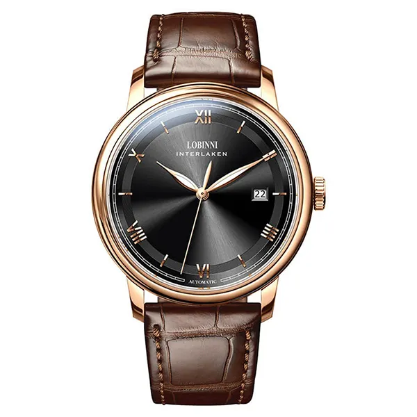 Đồng Hồ Nam Lobinni LB14003G-D2 Màu Nâu Đen