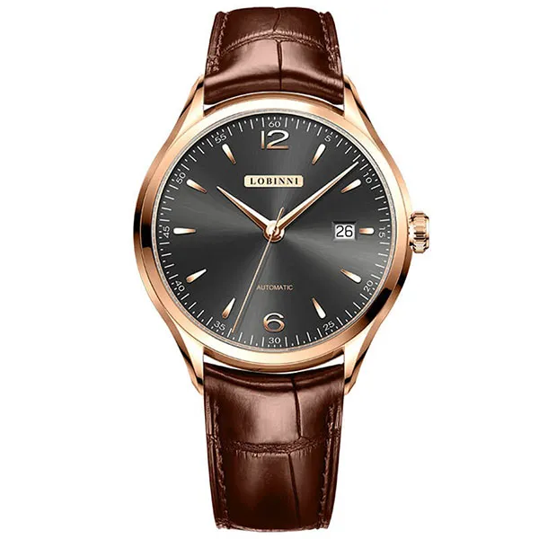 Đồng Hồ Nam Lobinni LB16005G-D2 Màu Nâu Đen