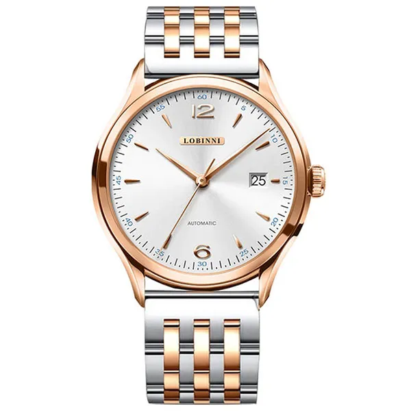 Đồng Hồ Nam Lobinni LB16005G-T1 Màu Bạc - Vàng Hồng