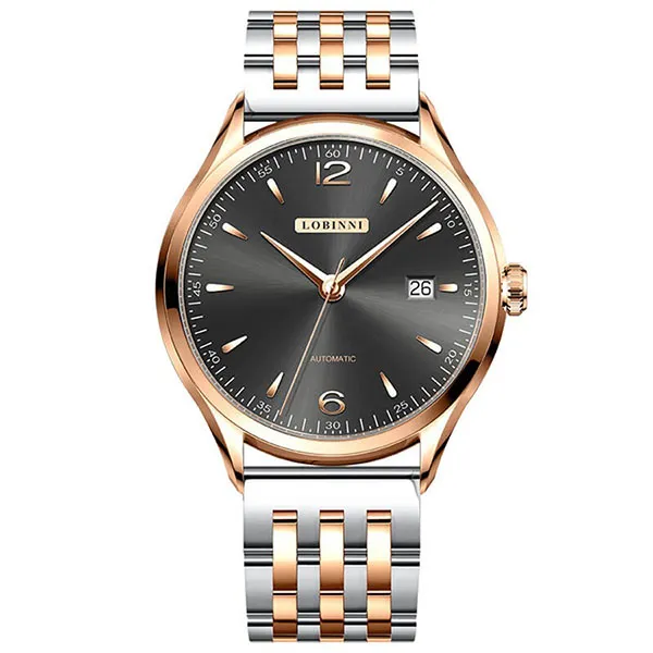 Đồng Hồ Nam Lobinni LB16005G-T2 Màu Đen Bạc