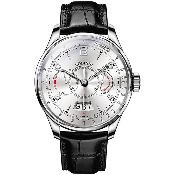 Đồng Hồ Nam Lobinni LB16013G-D3 Màu Đen Bạc