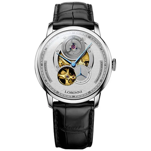 Đồng Hồ Nam Lobinni LB16020G-D3 Màu Đen Bạc