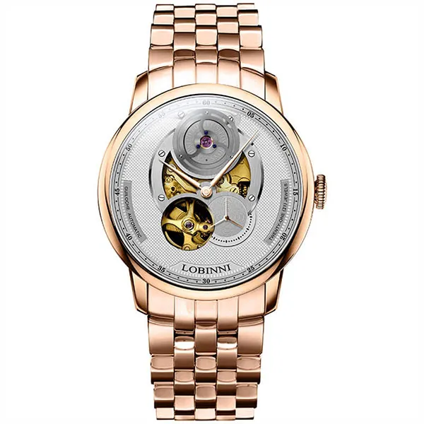 Đồng Hồ Nam Lobinni LB16020G-T1 Màu Bạc - Vàng Hồng