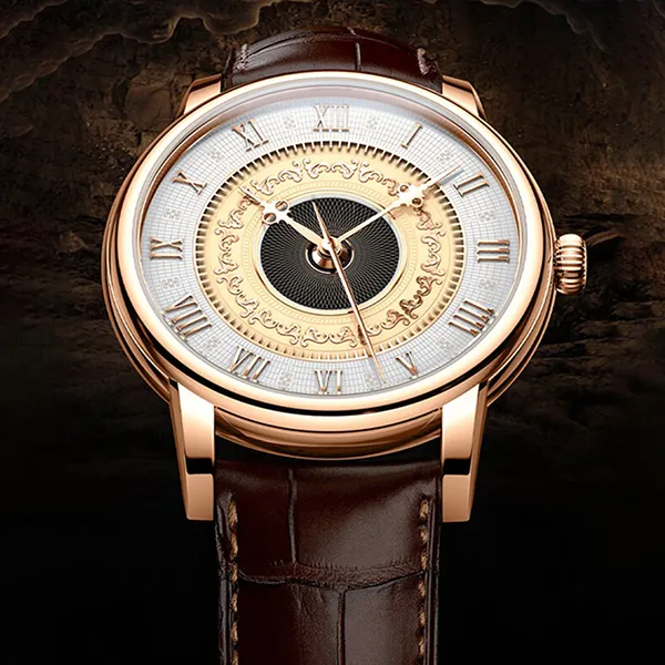 Đồng Hồ Nam Lobinni LB16056G-D1 Màu Nâu - Vàng Hồng