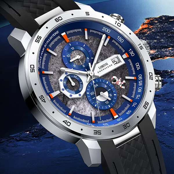 Đồng Hồ Nam Lobinni LB16072G-S1 Màu Xanh Navy