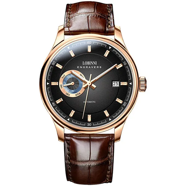 Đồng Hồ Nam Lobinni LB17017G-D2 Màu Nâu Đen