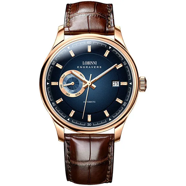 Đồng Hồ Nam Lobinni LB17017G-D3 Màu Xanh Nâu