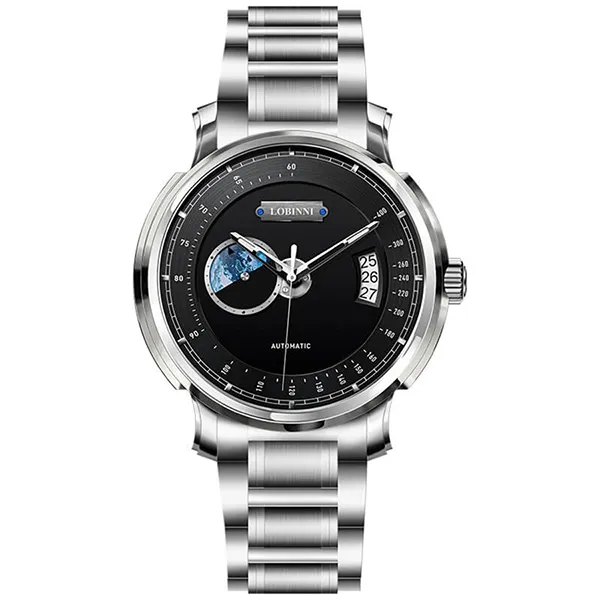 Đồng Hồ Nam Lobinni LB17511G-T2 Màu Đen Bạc