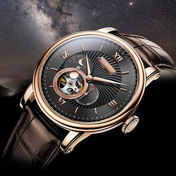 Đồng Hồ Nam Lobinni LB18013G-D2 Màu Nâu Đen