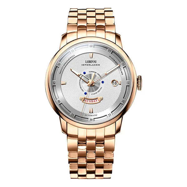 Đồng Hồ Nam Lobinni LB18071G-T1 Màu Bạc Vàng