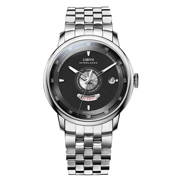 Đồng Hồ Nam Lobinni LB18071G-T4 Màu Bạc - Đen